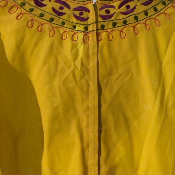 Vintage early 1960s or 1970s Josefa mexican embroidered kaftan - Picture 7 of 10